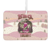 Alien BBQ Koe ontvoering grap Luchtverfrisser (Achterkant)