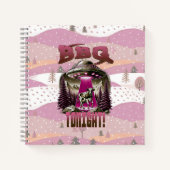 Alien BBQ Koe ontvoering grap Notitieboek (Voorkant)