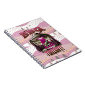 Alien BBQ Koe ontvoering grap Notitieboek (Rechterzijde)