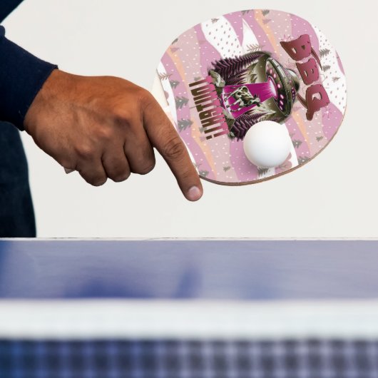 Alien BBQ Koe ontvoering grap Tafeltennisbatje (Insitu)