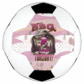 Alien BBQ Koe ontvoering grap Voetbal (Voorkant)