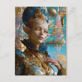 Alien Beauty - Sclar Briefkaart