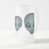 Alien Beer Mug Extraterrestrial Coupe Alien Verre (Devant droit)