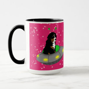 Alien Bernese Mountain Dog Mok