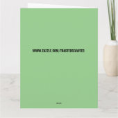 ALIEN BIRTHDAY FUNNY OVERSIZED CARDS KAART (Achterkant)