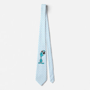 Alien Blue Polka Dot Stropdas