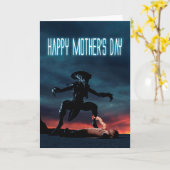 Alien Bonne carte de fête des mères (Fleur jaune)