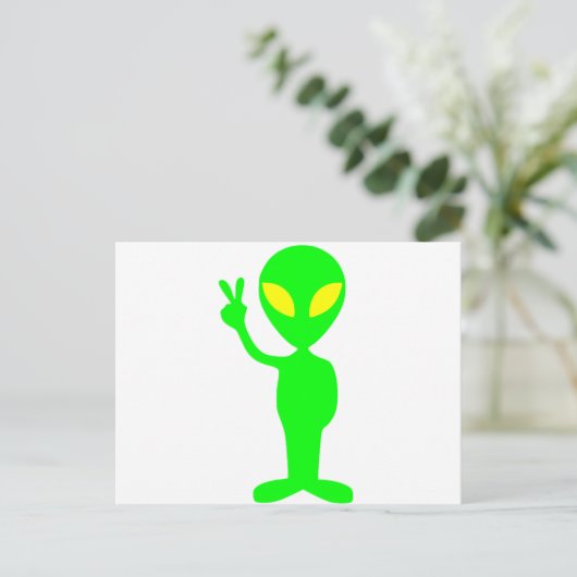 Alien Briefkaart (Staand voorkant)