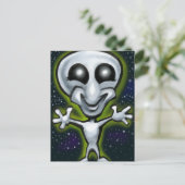 Alien Briefkaart (Staand voorkant)