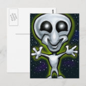 Alien Briefkaart (Voorkant / Achterkant)