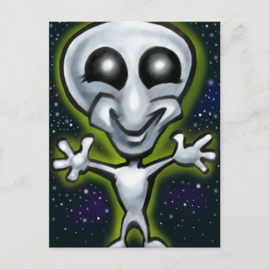 Alien Briefkaart (Voorkant)