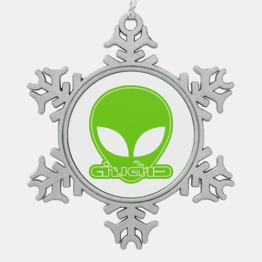 Alien [buitenlander] Tang Dao☐ Thai Language Scrip Tin Sneeuwvlok Ornament (Voorkant)