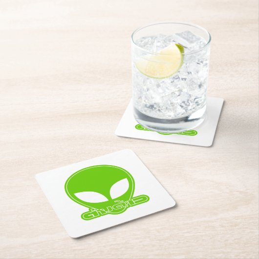 Alien [buitenlander] Tang Dao☐ Thai Language Scrip Vierkante Kartonnen Onderzetter (Insitu)