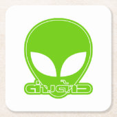 Alien [buitenlander] Tang Dao☐ Thai Language Scrip Vierkante Kartonnen Onderzetter (Voorkant)