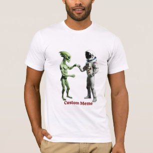 Alien Bump Fist T-shirt - Creëer Uw eigen Sci-Fi S