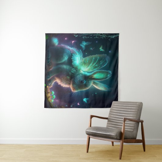 Alien Bunny Wandkleed (In Situ (horizontaal))