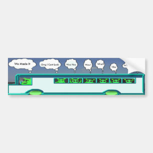 Alien Bus Bumpersticker