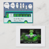 Alien bus-visitekaartje visitekaartje (Voorkant / Achterkant)