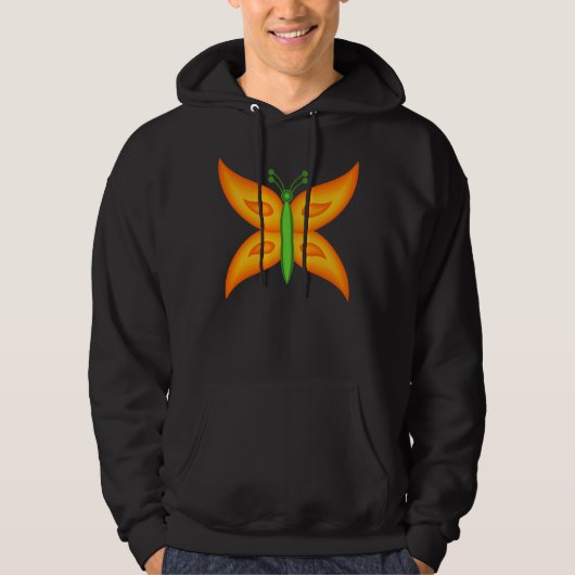 Alien Butterfly Basic Hooded Sweatshirt (Voorkant)