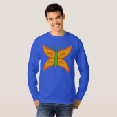 Alien Butterfly Basic T-shirt met lange mouwen (Voorkant volledig)