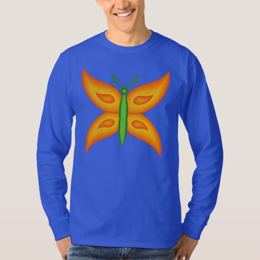Alien Butterfly Basic T-shirt met lange mouwen (Voorkant)