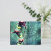 Alien Cactus Briefkaart (Staand voorkant)
