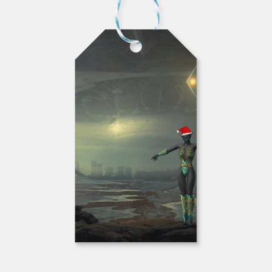 Alien Cadeaulabel (Achterkant)