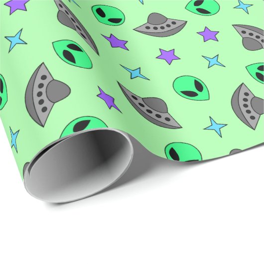 Alien Cadeaupapier (Rol Hoek)