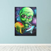 Alien Canvas Afdruk (Insitu (Houten vloer))