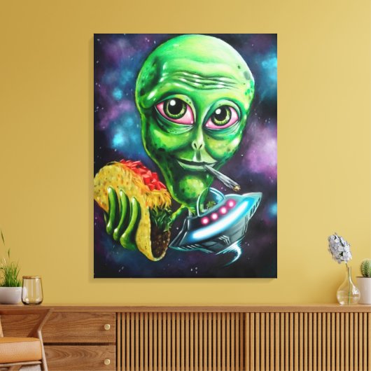 Alien Canvas Afdruk (Insitu (Woonkamer))