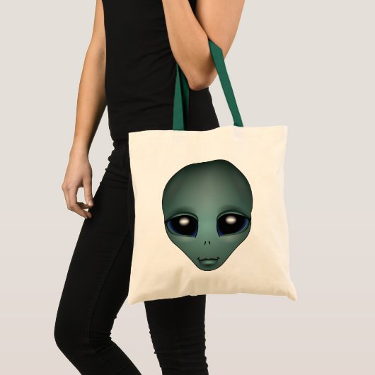 Alien-Canvas tassen en cute Alien Grocery-tas (Voorkant (product))