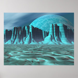 Alien Canyonlands Poster