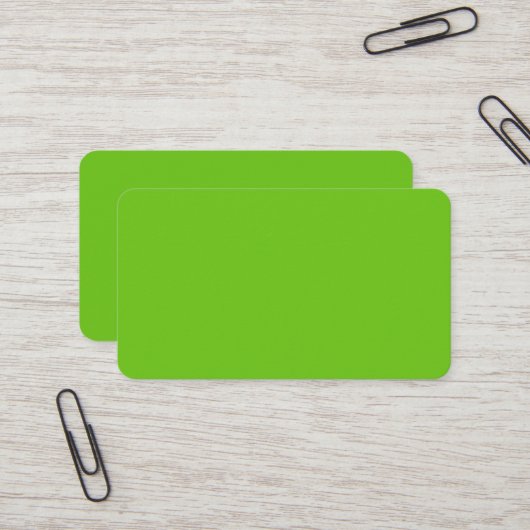 Alien Carte de visite arrondi vert (Devant/Arrière en situation)
