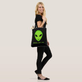Alien cartoon canvas tas (Op model)