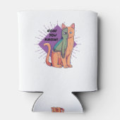 Alien Cat Design Classic T-Shirt Blikjeskoeler (Achterkant)