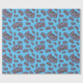 Alien Cat Pattern Cadeaupapier (Vlak)