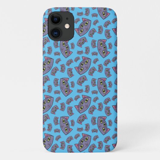 Alien Cat Pattern Case-Mate iPhone Case (Achterkant)
