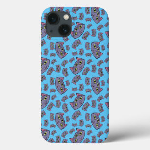 Alien Cat Pattern iPhone 13 Hoesje