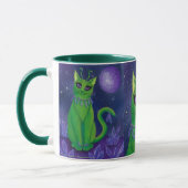 Alien Cat Space Cats Galaxy Astral Art Mok (Links)