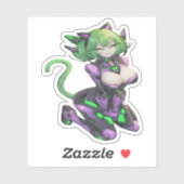 Alien Catgirl 1 Sticker (Vel)
