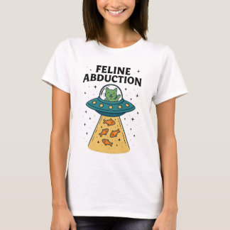 Alien Cats - Funny Feline Abduction T-shirt