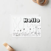 Alien Cats Notitiekaartje (Voorkant / Achterkant in situ)