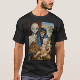 Alien Chimp Baby Religion Samenspiracy Classic T-S T-shirt