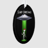 Alien Christmas 🛸 UFO Grappig Feestelijk Fabulous Ornament (voorkant)