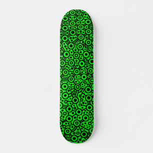 Alien Circuit III - Zwart op groen Skateboard