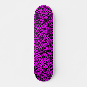 Alien Circuit III - Zwart op magenta Skateboard