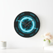 Alien Clock Blue Grote Klok (Huis)
