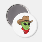 Alien Cowboy Magneet (Voorkant / Achterkant)
