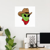 Alien Cowboy Poster (Thuiskantoor)