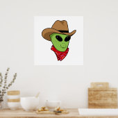 Alien Cowboy Poster (Keuken)